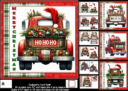 Image of cup1390954_1209 - 7x7 Christmas Trucks choice of four mini kit