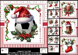 7x7 Soccer and rugby Christmas choice of four mini kit