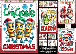 cup1395814_1209 - A5 Cracking Christmas wishes choice of four mini kit