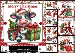 7x7 Mooey Christmas choice of four mini kit