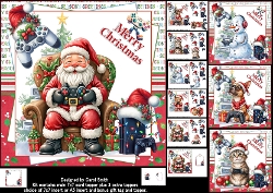 7x7 Just a Christmas gamer choice of four mini kit