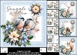 7x7 Warm winter wishes choice of four mini kit