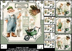 7x7 Grandpa love his garden choice of four mini kit