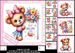 7x7 Best mum ever choice of four mini kit