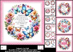 7x7 A verses for mother choice of four mini kit