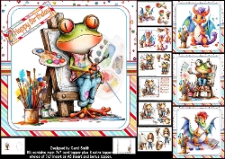 7x7 The Quirky artist choice of four mini kit