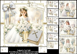 7x7 First communion girl choice of four mini kit