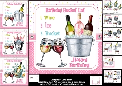 7x7 The birthday bucket list for the girls choice of four mini kit