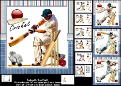 cup1441321_1209 - 7x7 Dad is my name cricket is my game choice of four mini kit