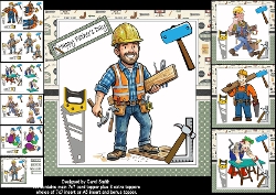 7x7 Dad is my name carpentry is my game choice of four mini kit