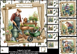 7x7 Dad/grandad in the garden choice of four mini kit