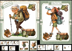 cup1450050_1209 - 7x7 & A5 Lets go hiking choice of four mini kit