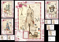 A5 sewing ephemera choice of four mini kit