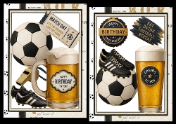 A5 Football and beer cheers choice of two mini kit