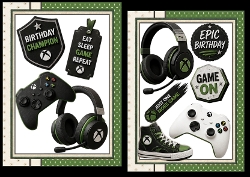 A5 Xbox birthday wishes choice of two mini kit