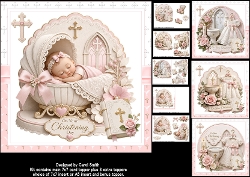 cup1457069_1209 - 7x7 Sweet baby girl christening choice of four mini kit
