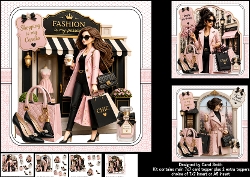 7x7 Shopaholic birthday wishes choice of three mini kit