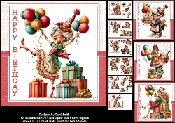 cup1460242_1209 - 7x7 Fun seniors birthday wishes 2 choice of four mini kit