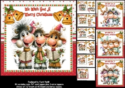 cup1461057_1209 - 7x7 Heifer Christmas wishes choice of four mini kit