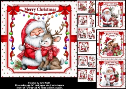 cup1461249_1209 - 7x7 Santa and his cute friend choice of four mini kit