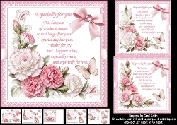 cup1464934_1209 - 7x7 A bouquet of carnations choice of three mini kit