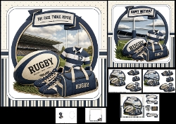 cup1465793_1209 - 7x7 Rugby birthday wishes choice of two mini kit