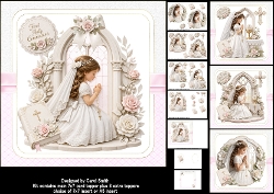 cup1466446_1209 - 7x7 First holy communion girl choice of four mini kit
