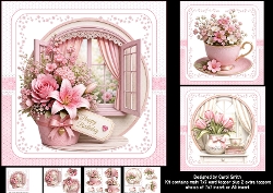 cup1466664_1209 - 7x7 Floral wishes choice of three mini kit
