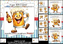 cup1466837_1209 - 7x7 Fun birthday beer choice of four mini kit