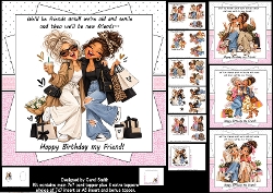 cup1468670_1209 - 7x7 Old friends are best friends choice of four mini kit