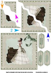Vintage Ribbon Lace and Pearls Side Stacker