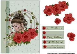 Framed with Red Roses