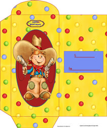 The Birthday Cowboy Chocholate Wrapper
