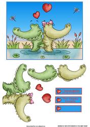 Crocodile Love Wedding Anniversary