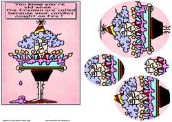 Too Many Candles Oval Pyramage