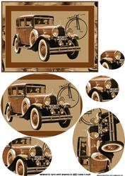 Vintage Car Oval Pyramid