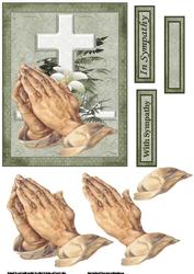 Sympathy Cross and Hands