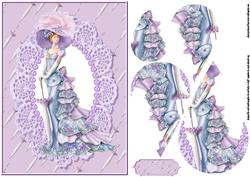A Vision in Lavender Teardrop