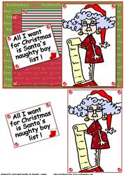 Stella's Naughty Boy List Quick Card