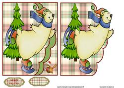 The Skating Christmas Bear