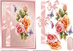 Sweet Roses Tied with Ribbon