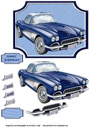 The Classic Blue Corvette