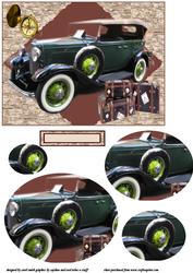 The Vintage Car Journey Oval Pyramid