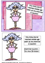 Stella's Exercising Caution Quick Card