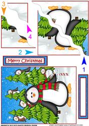 Christmas Hide and Seek Penguin Side Stacker