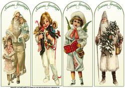 Vintage Christmas Bookmarks