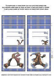Post It Note Cover Snowman Blue