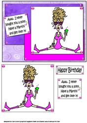 Rita Says Have a Martini Quick Card