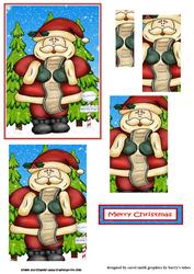 Santa's Checking His List Pyramid