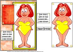 Susie Has Been on a Diet Quick Card